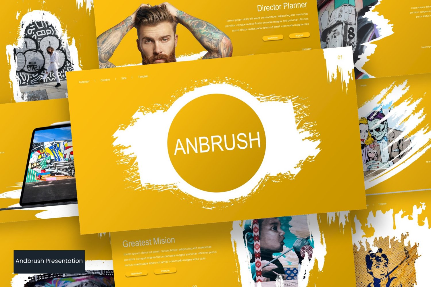 Andbrush PowerPoint template