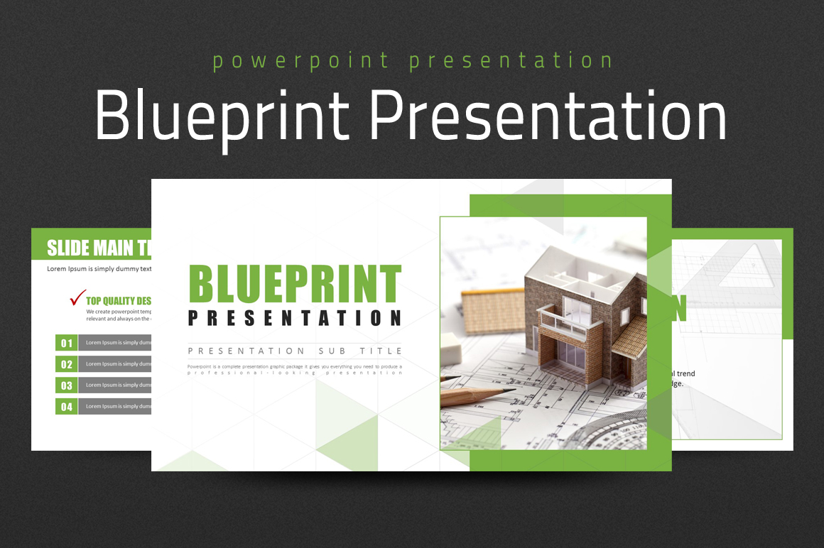 Blueprint Presentation PowerPoint template