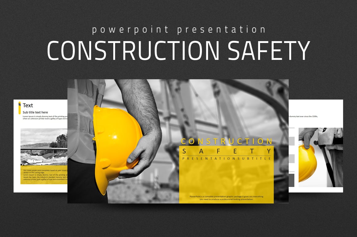 Construction Safety PPT PowerPoint template