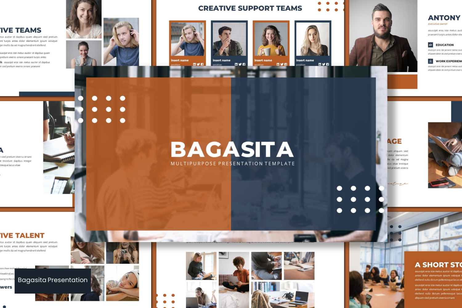Bagasita PowerPoint template
