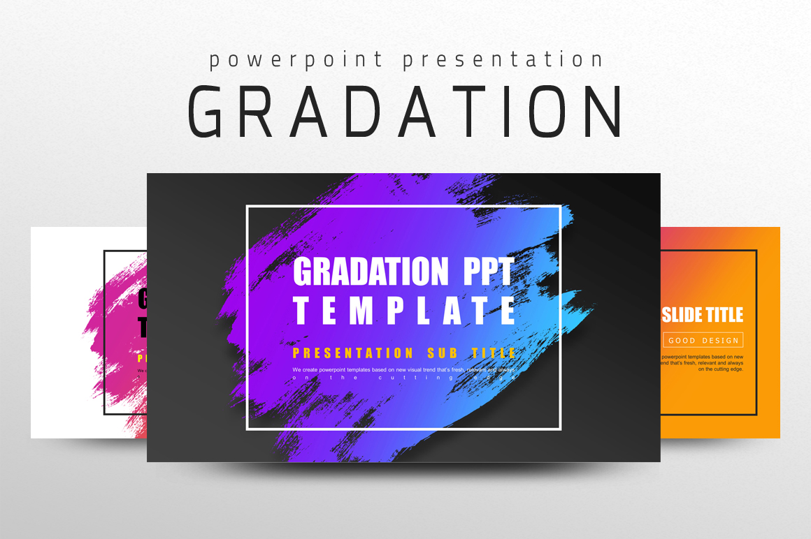 Gradation PPT PowerPoint template