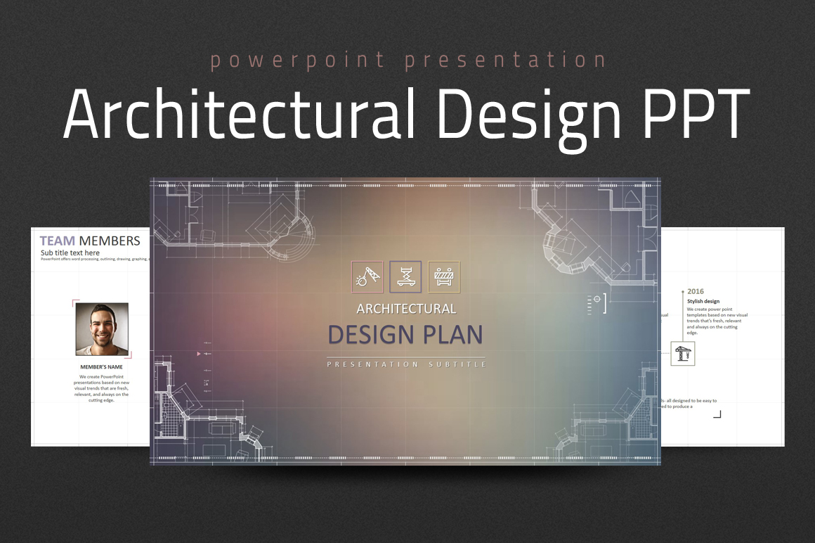 Architectural Design PPT PowerPoint template