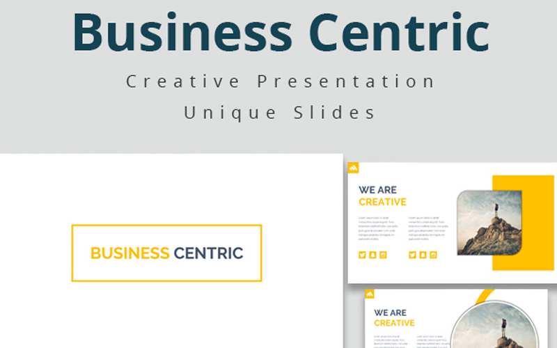 Business Centric Template Google Slides