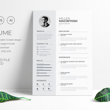 Page 3 Resume Templates 109197