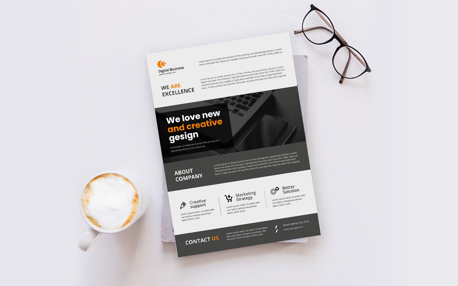 Simple Business Flyer - Corporate Identity Template