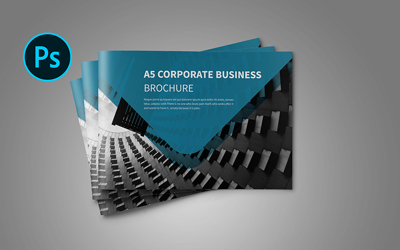 A5 Business Landscape Brochure - Corporate Identity Template