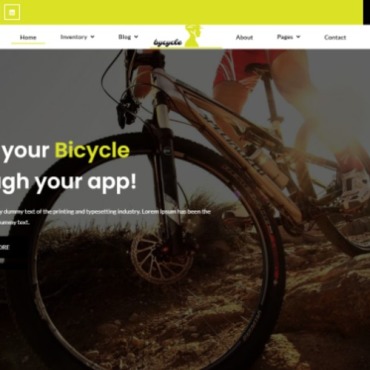 Bicycle Templete Responsive Website Templates 109409