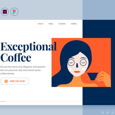 Shop Cafe UI Elements 109516