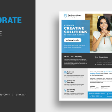 Flyercompanycorporatecorporate Flyerdesignflyerleafletmagazinemarketingmultipurposenewspaperposterpromotioncorporate Corporate Identity 109570