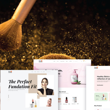 Cosmetics Store Responsive Website Templates 109600