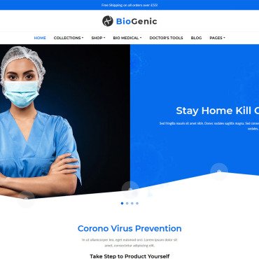 Clinic Doctor Shopify Themes 109627