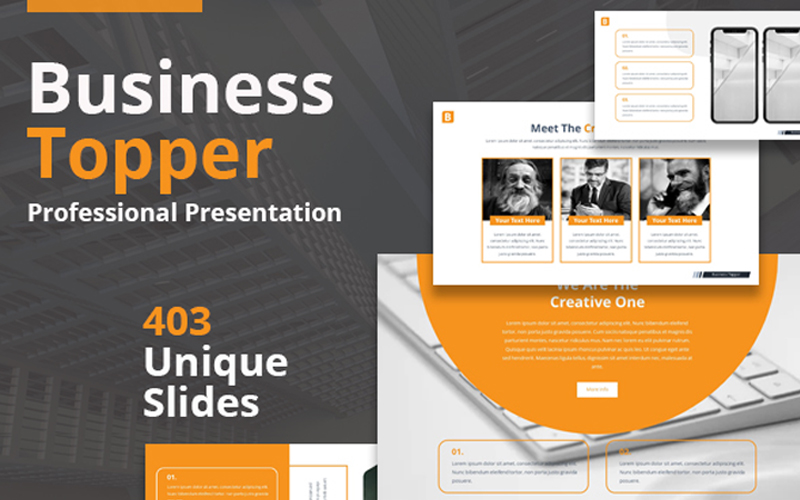 Business Topper PowerPoint template