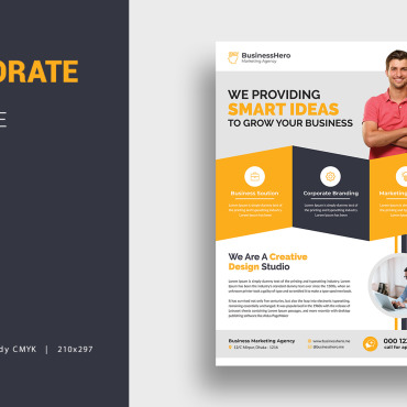 Flyercompanycorporatecorporate Flyercreativeflyerhandoutleafletmagazinemarketingmodernnewspaperposterprofessionalpromotionservicetemplate Corporate Identity 109653