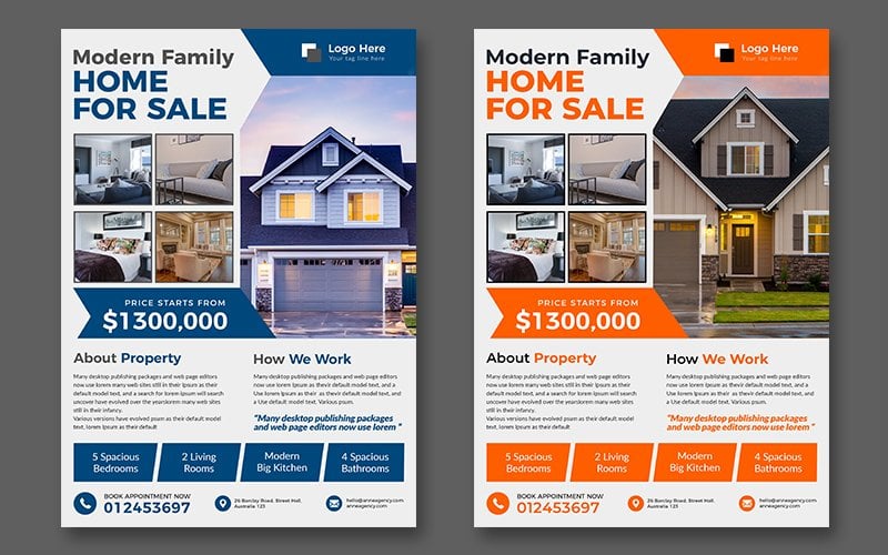 Real Estate Flyer - Corporate Identity Template