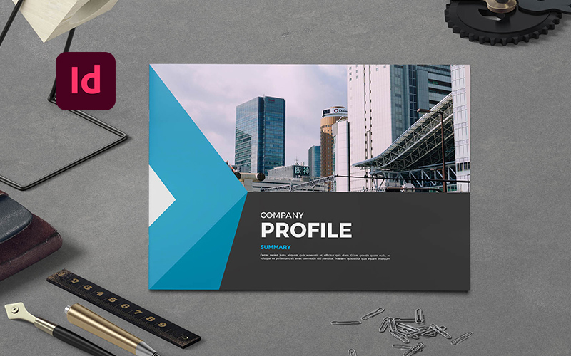 A5 Business Company Brochure - Corporate Identity Template