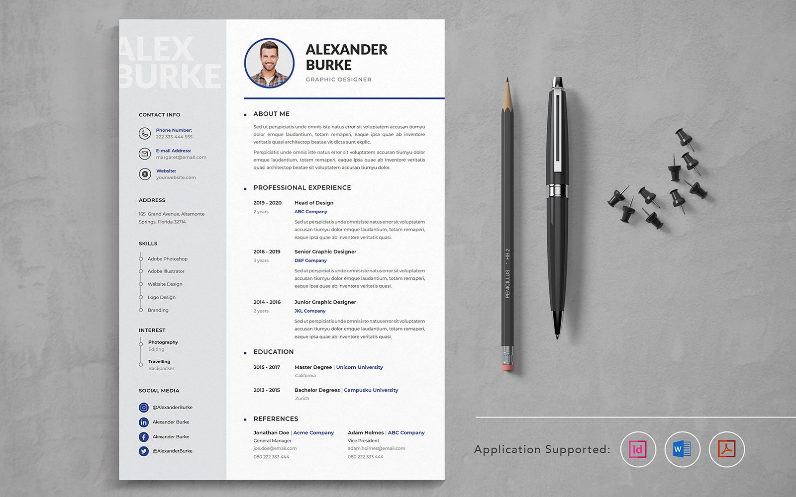 Professional CV Vol.4 Resume Template