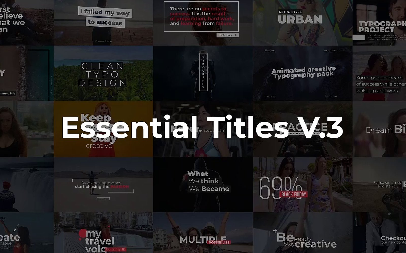 Essential Titles V.3 Motion Graphics Template