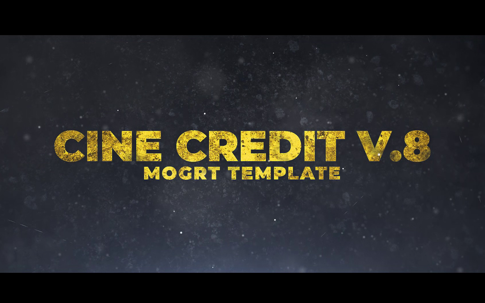 Cine Credit V.8 Motion Graphics Template