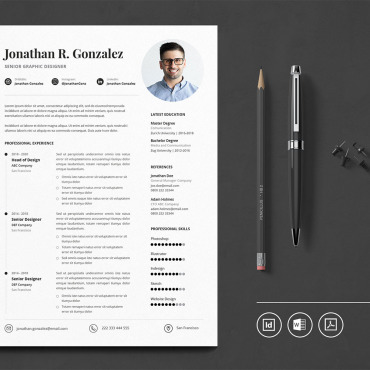 Cv Minimalist Resume Templates 109953