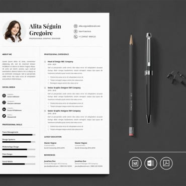 Cv Minimalist Resume Templates 109954