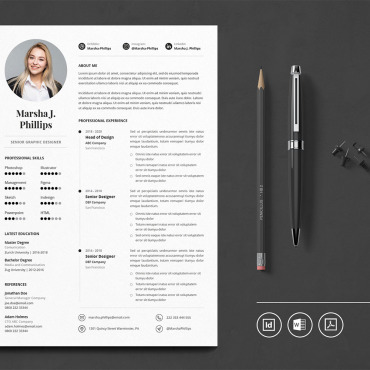 Cv Minimalist Resume Templates 109955