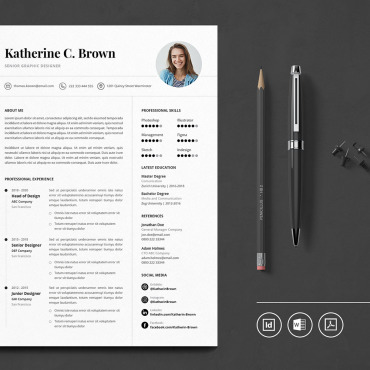 Cv Minimalist Resume Templates 109958