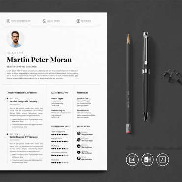 Cv Minimalist Resume Templates 109966