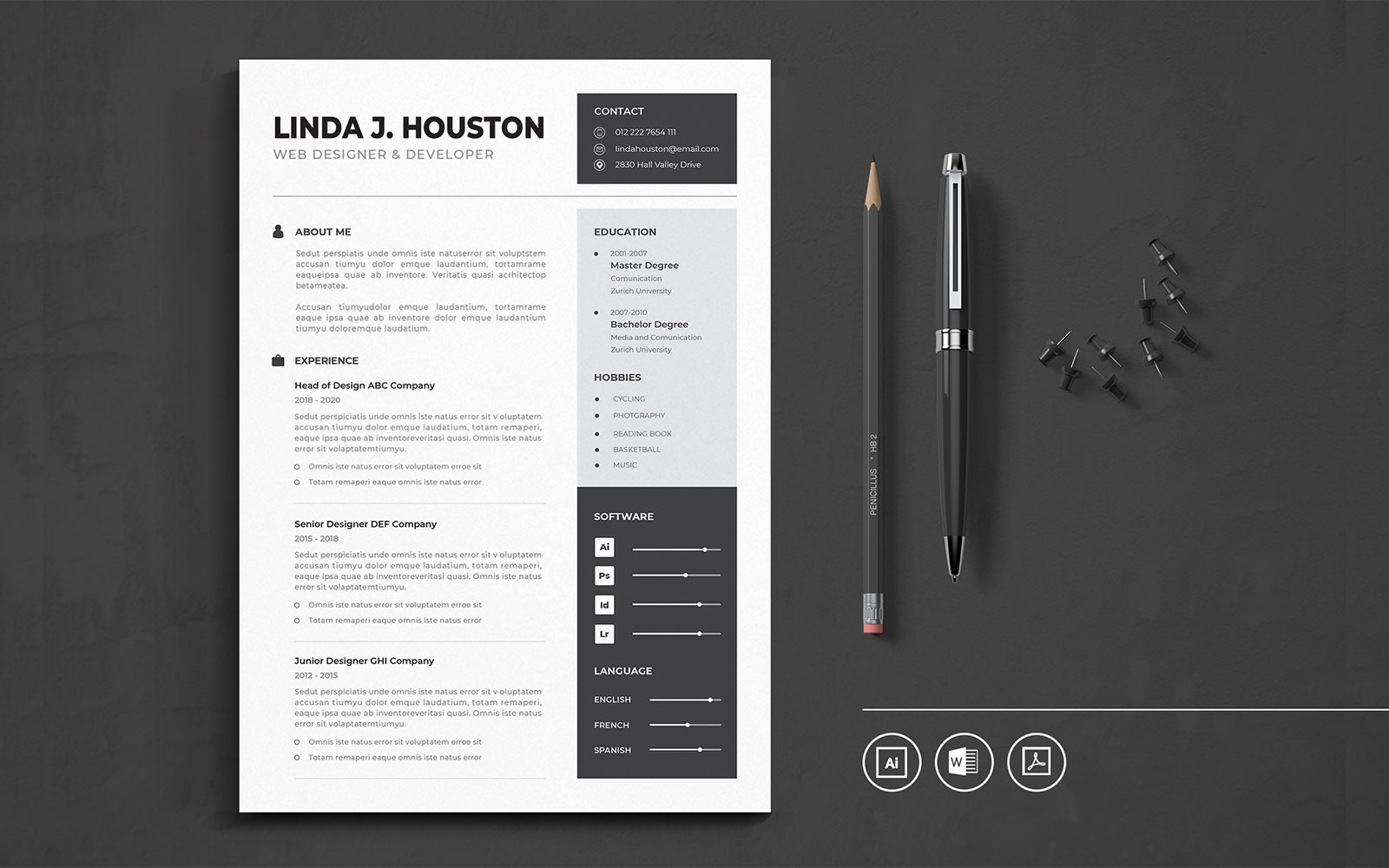 Minimalist CV Vol.2 Resume Template