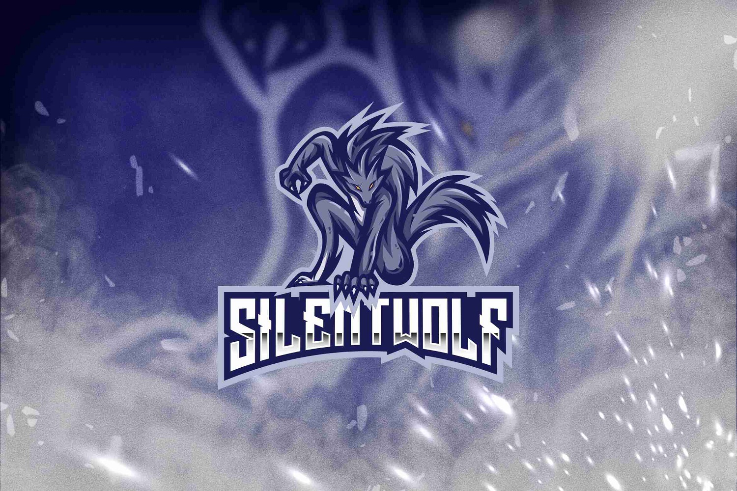 Silent Wolf Esport Logo Template