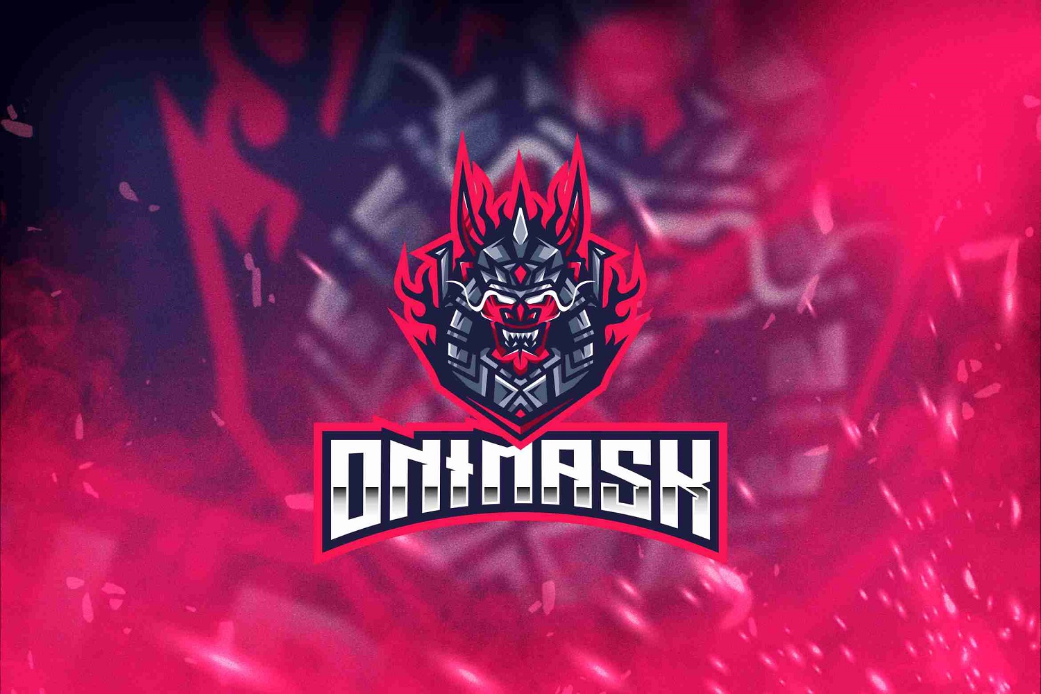 Onimask Esport Logo Template