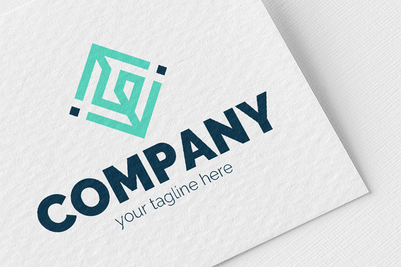 G + up/down arrows Logo Template