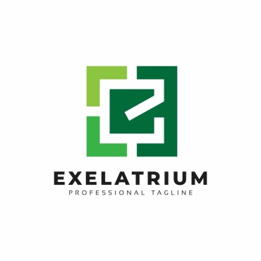 Letterecommercefinancialgraphicidentitylettermarketingmodernredroundsimplesquaregreen  Logo Templates 110333