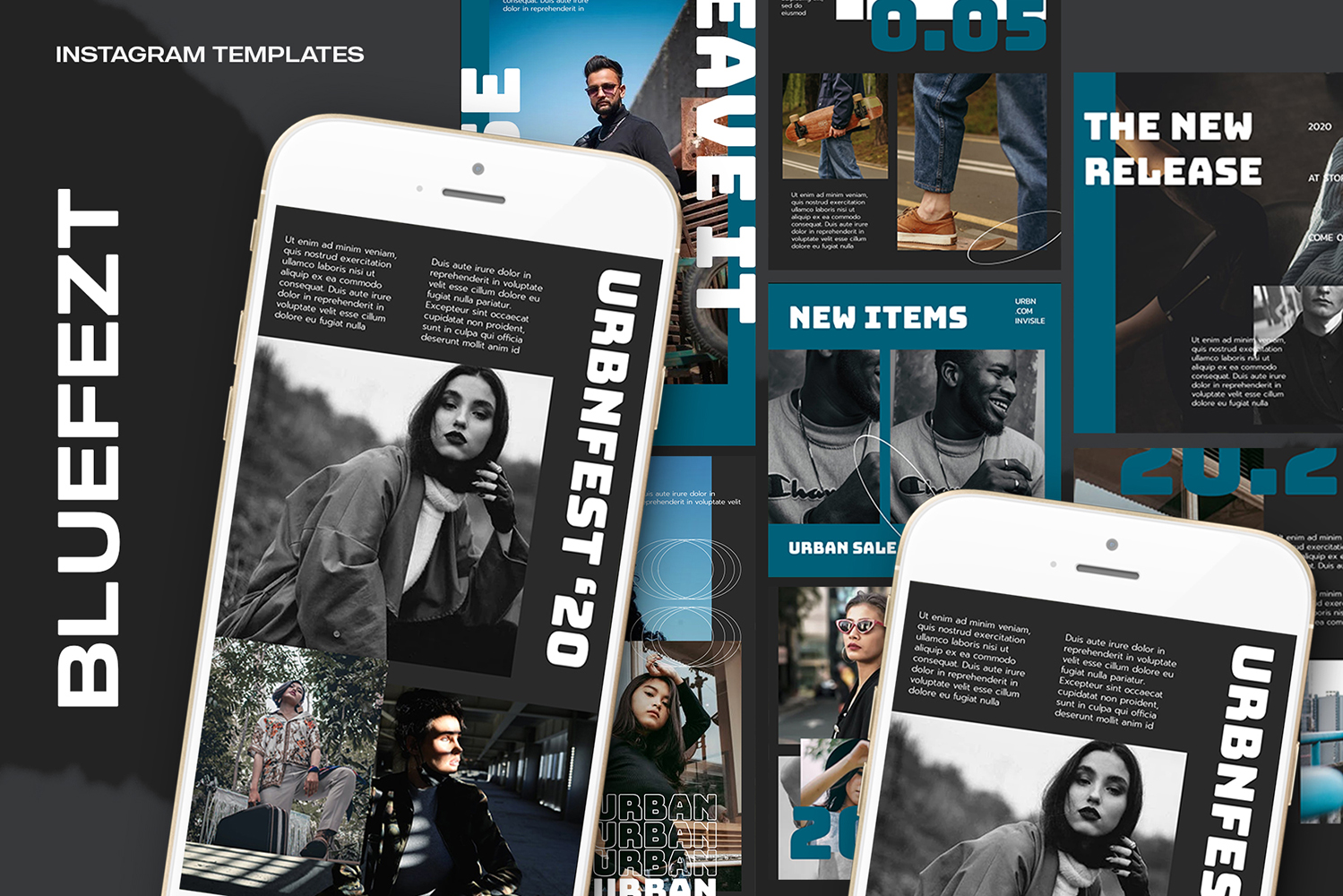 Bluefezt Instagram Templates1111111 for Social Media