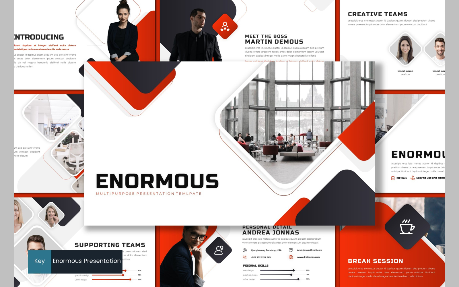 Enormous - Keynote template