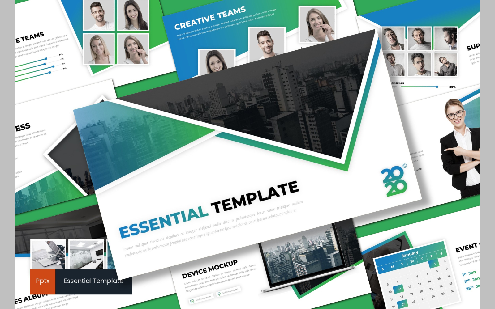 Essential PowerPoint template