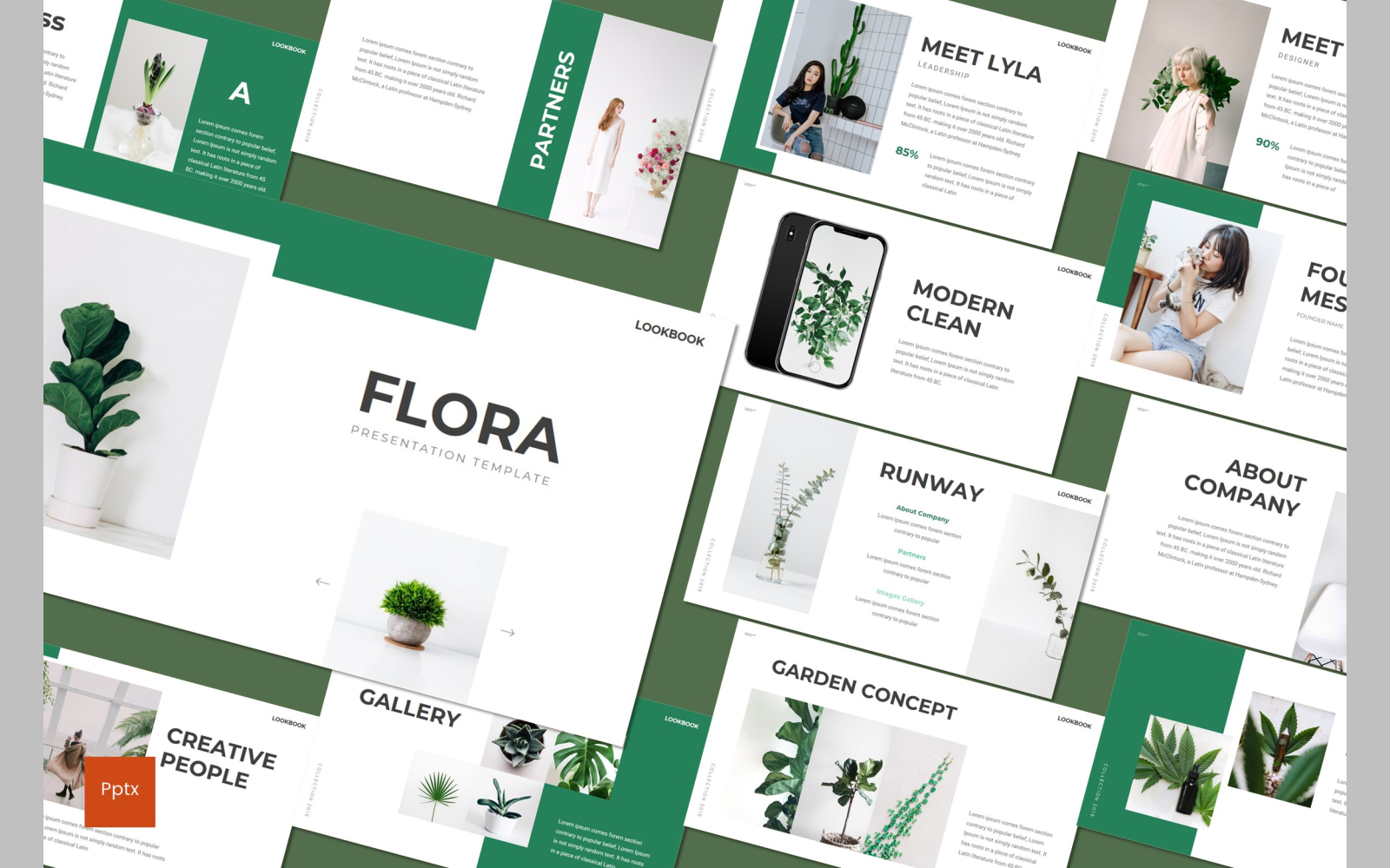 Flora PowerPoint template