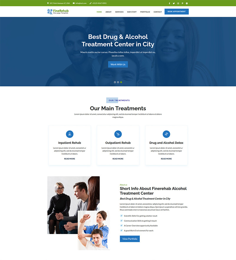 AccuRehab Landing Page Template