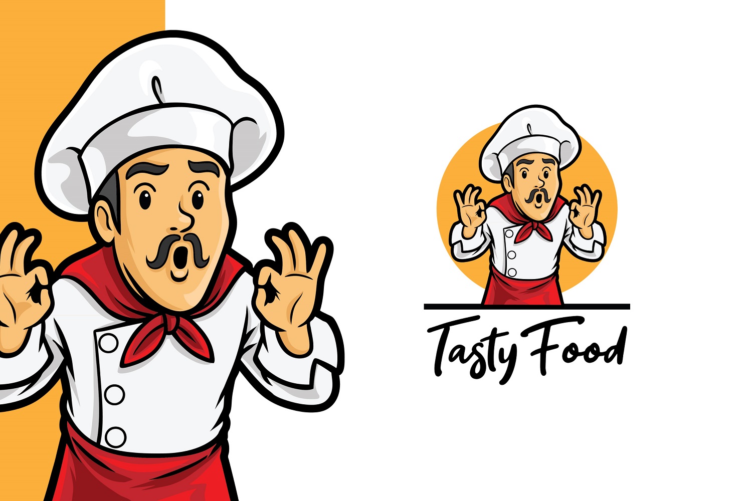 Tasty Food Chef Logo Template