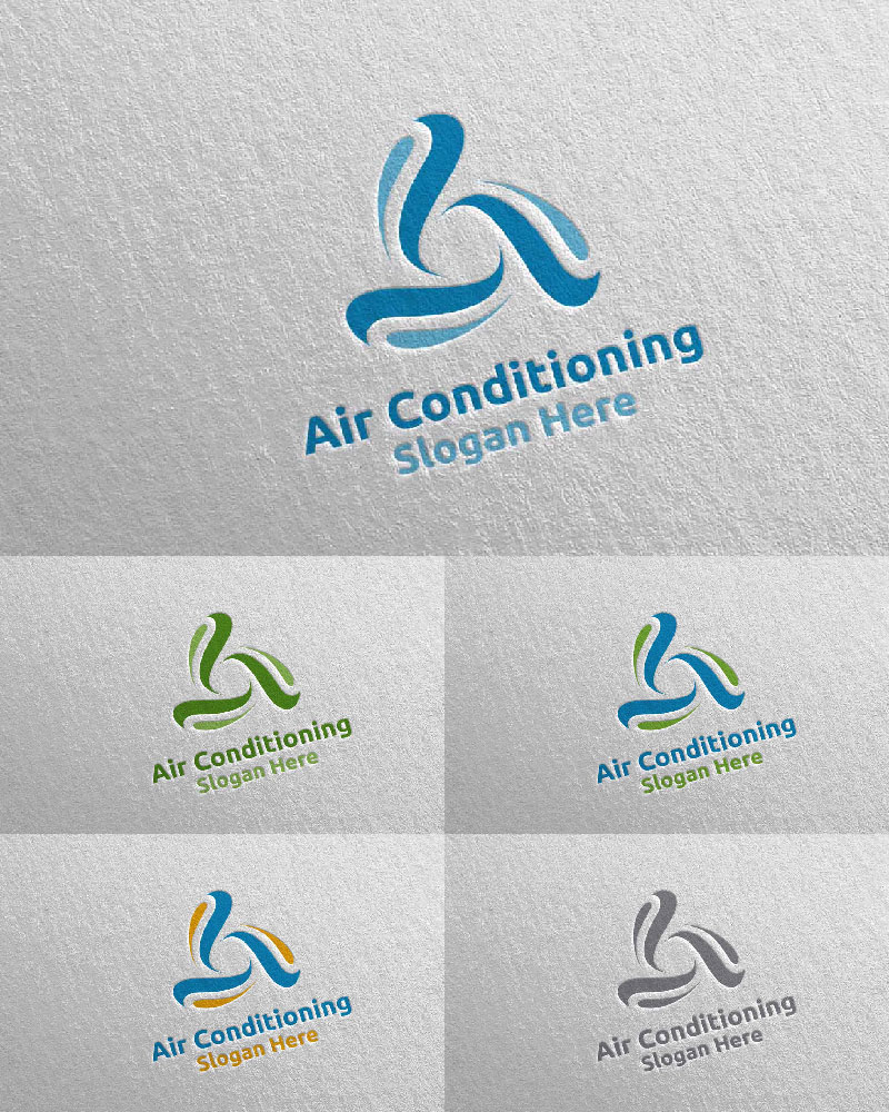 Air Conditioning and Heating Services 10 Logo Template