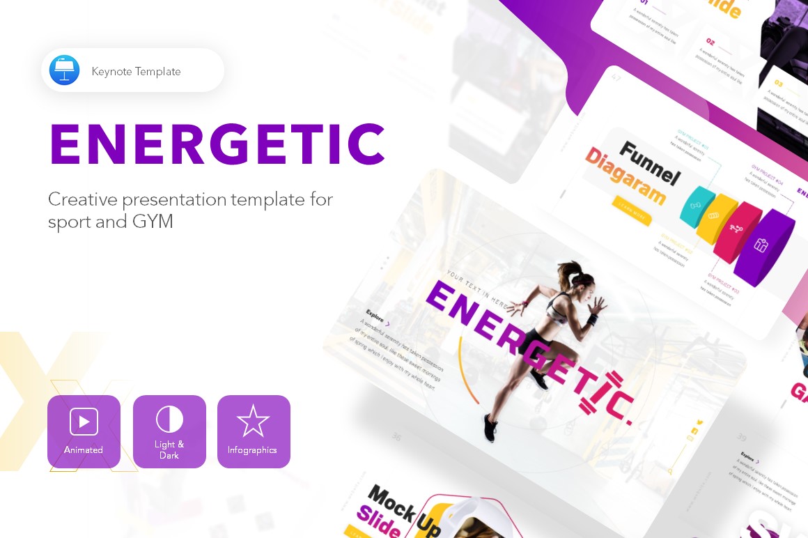 Energetic Gym Presentation - Keynote template