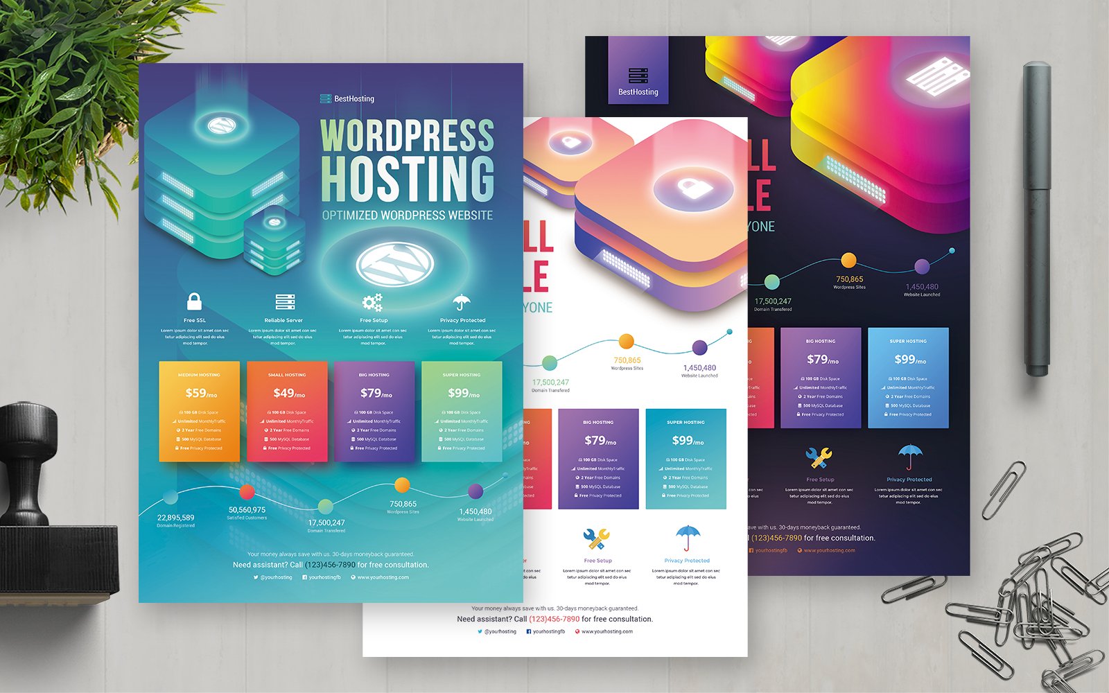 Hosting Flyer - Corporate Identity Template