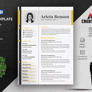 Page Resume Resume Templates 110788