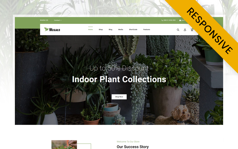 Mosses - Garden Plant Store Elementor WooCommerce Responsive Theme