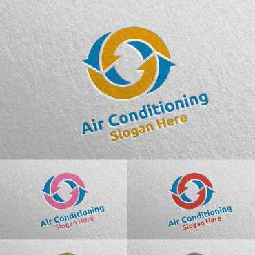 Air Conditioning Logo Templates 110831