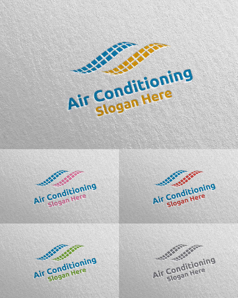 Air Conditioning and Heating Services 13 Logo Template