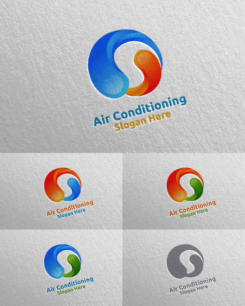 Air Conditioning and Heating Services 20 Logo Template
