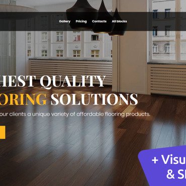 Flooring Store Landing Page Templates 110910