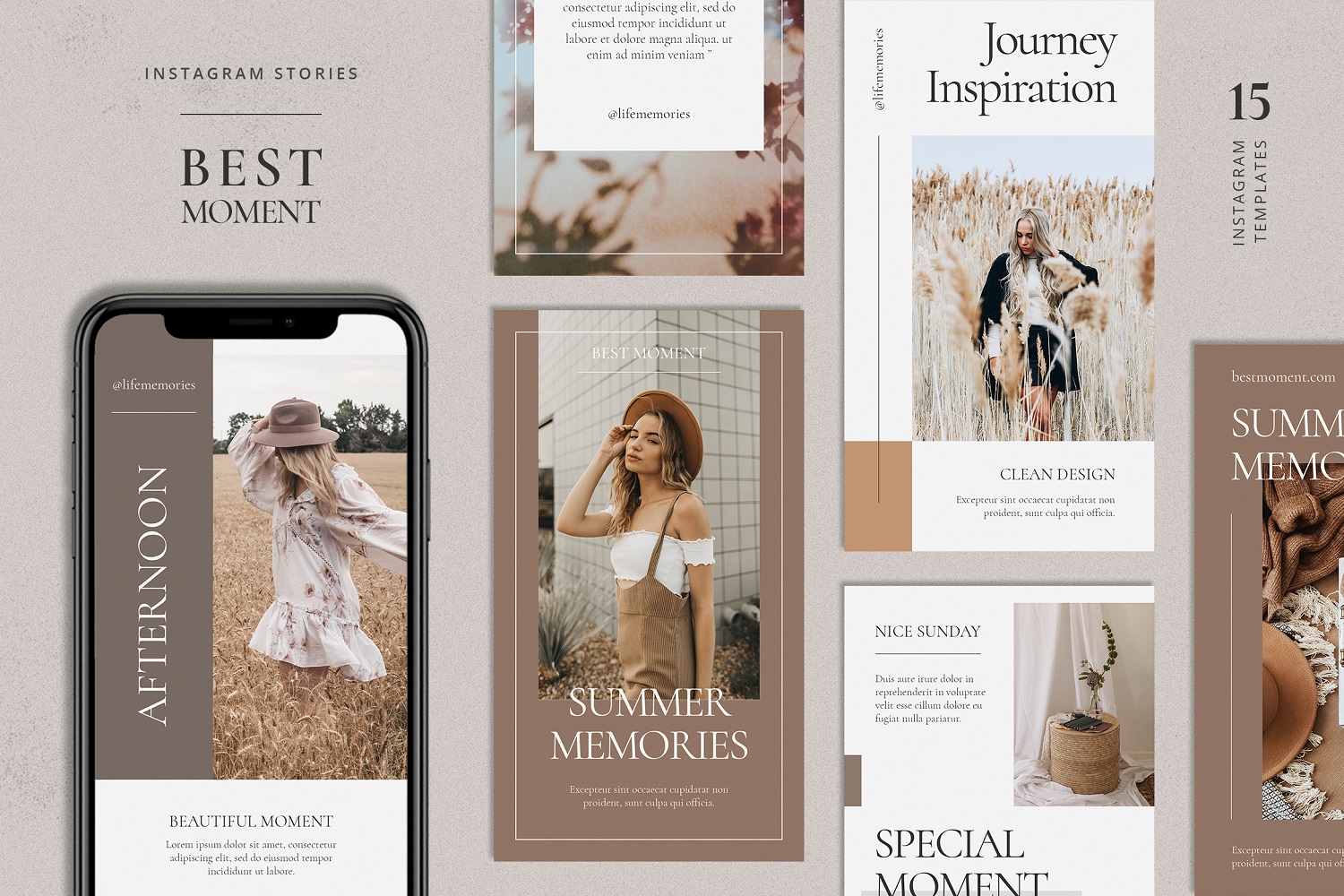 Best Moment Instagram Stories Template for Social Media