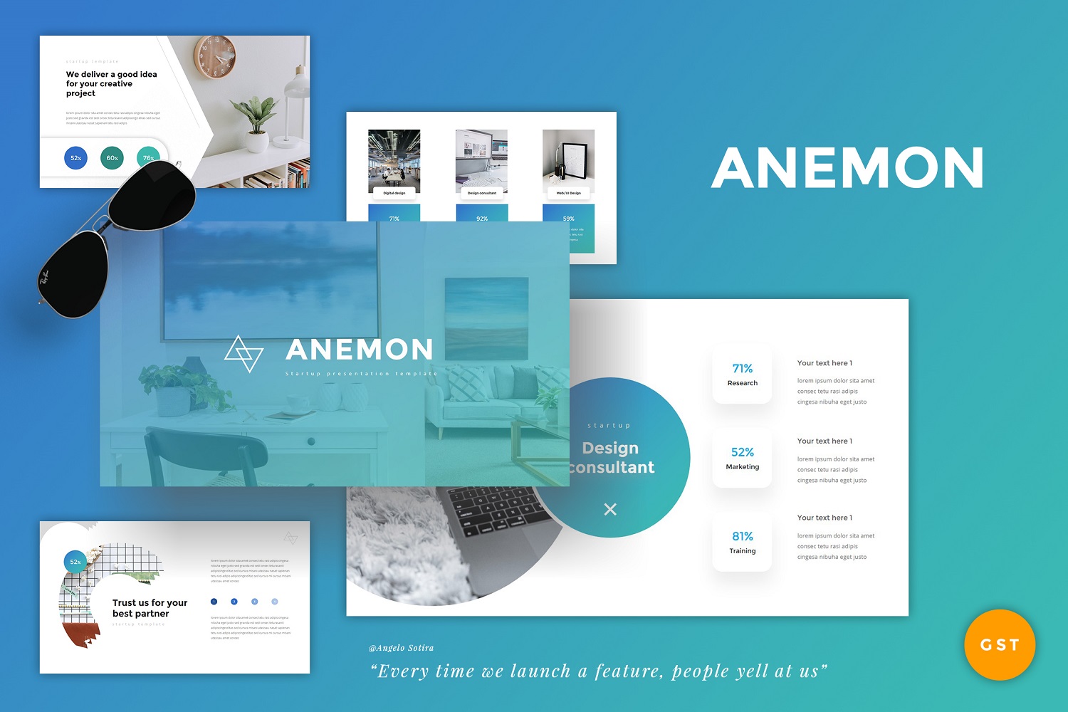 Anemon - StartUp Google Slides