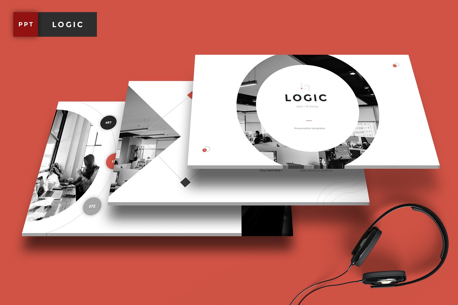Logic - Pitch Deck PowerPoint template